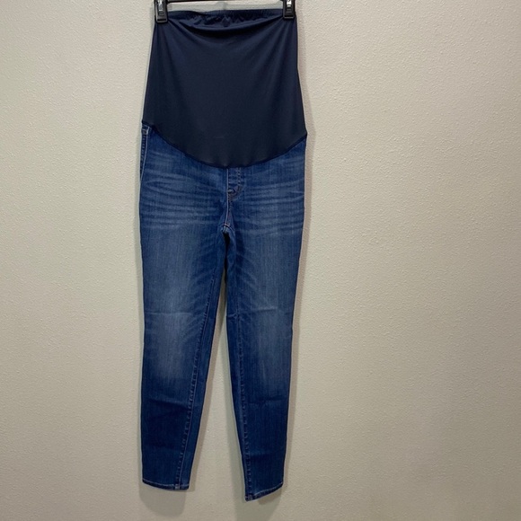 Madewell Maternity Over-the-Belly‎ Skinny Jeans in Danny Wash G8318 - Picture 1 of 13